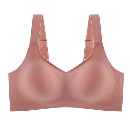 Seamless Push-Up Bra with Wide Straps