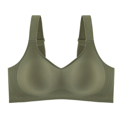 Seamless Push-Up Bra with Wide Straps