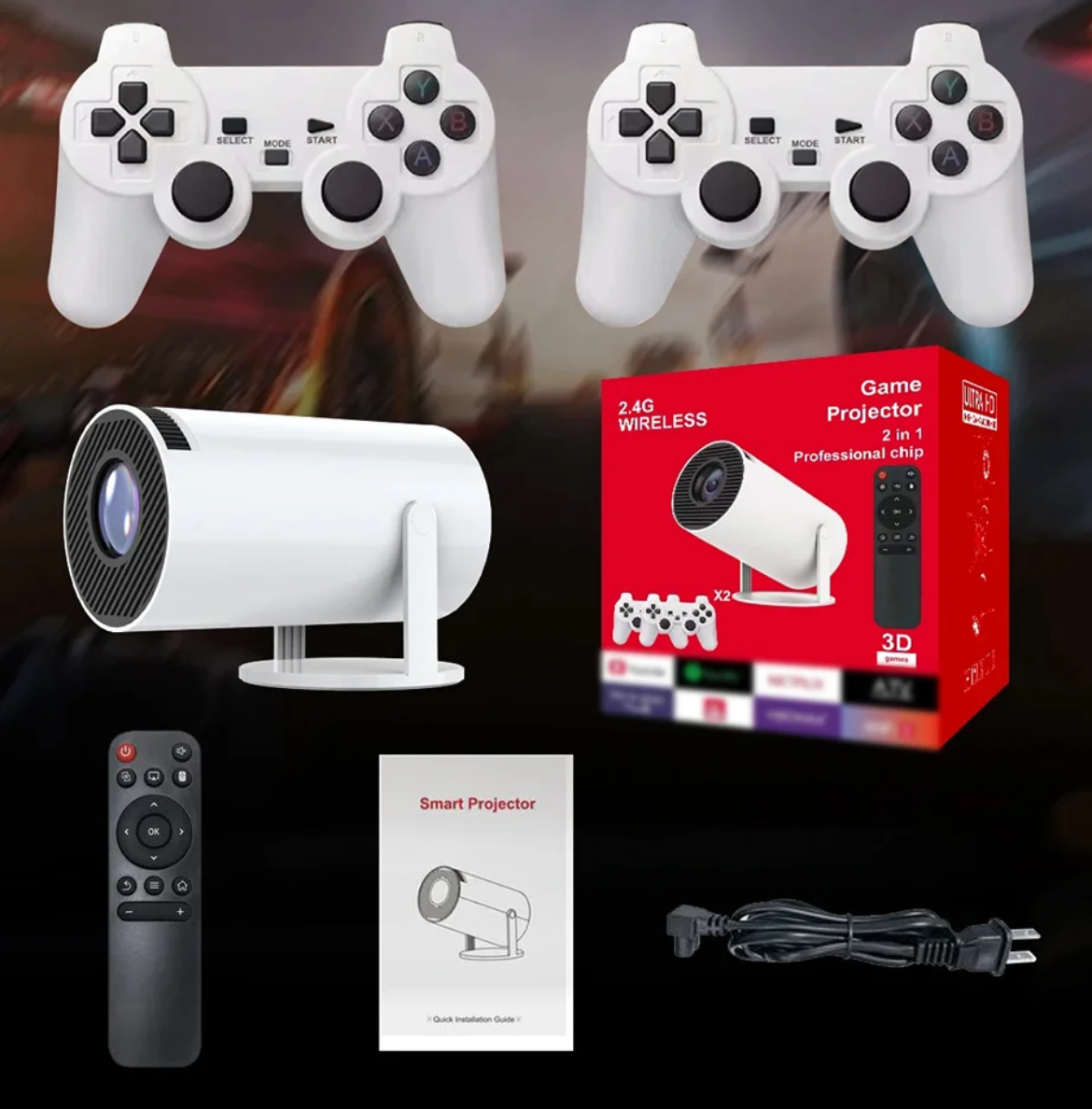 Portable Gaming Projector with 10,000 Games.