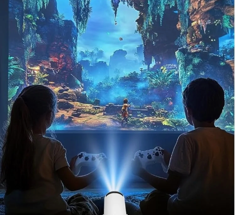 Portable Gaming Projector with 10,000 Games.