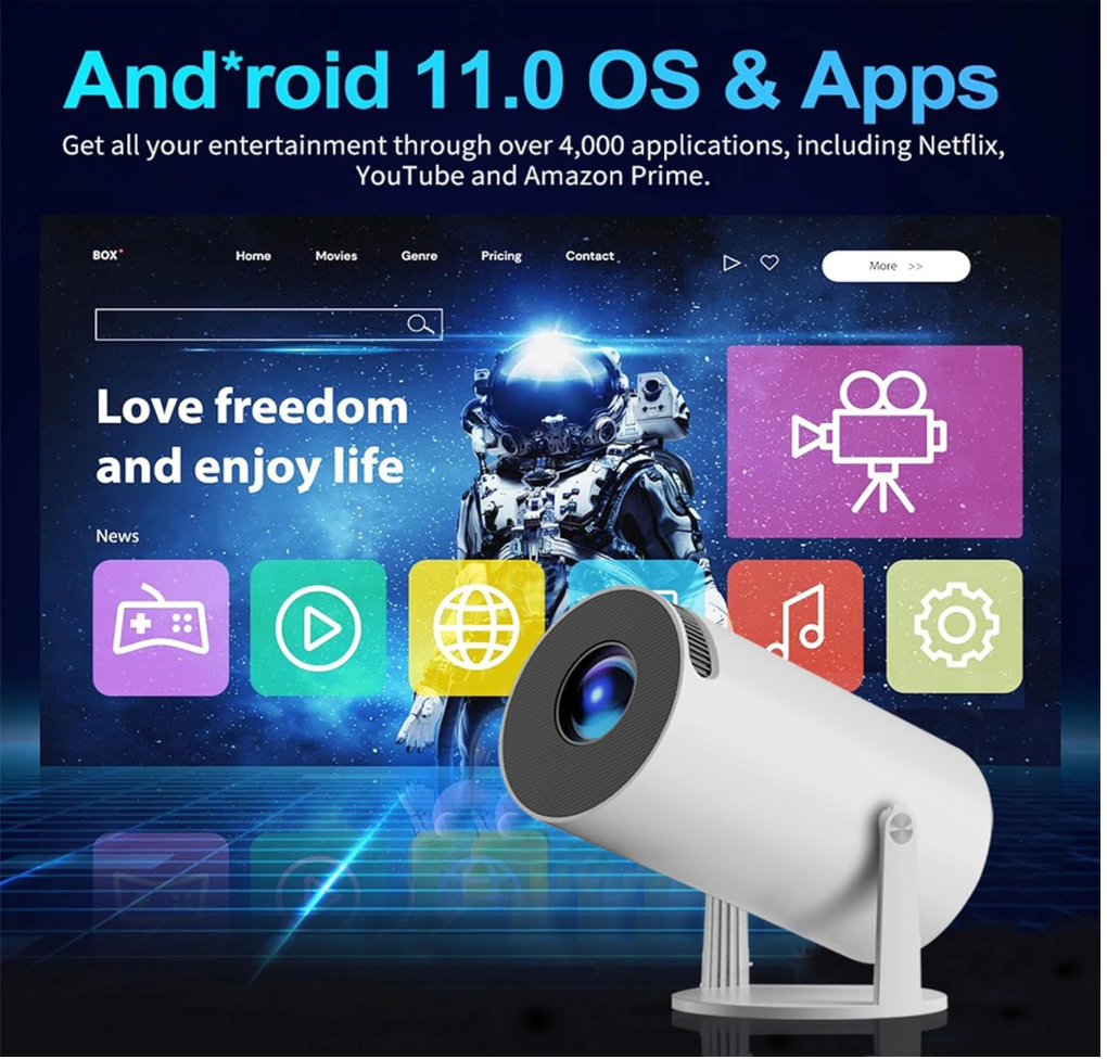 Portable Gaming Projector with 10,000 Games.