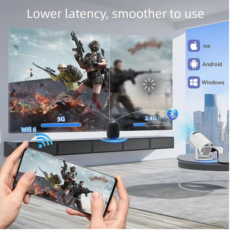Portable Gaming Projector with 10,000 Games.