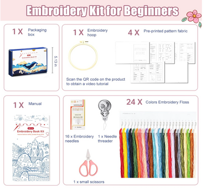 Embroidery Booklet Kit