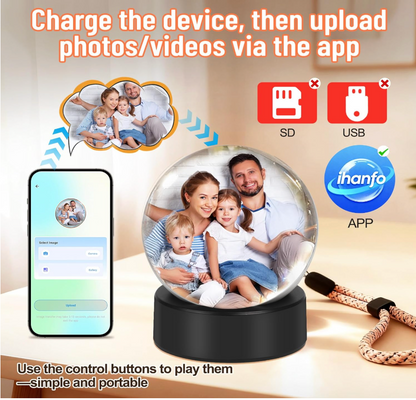 Memory Sphere Ball – Wi-Fi Upload - Photos & Videos