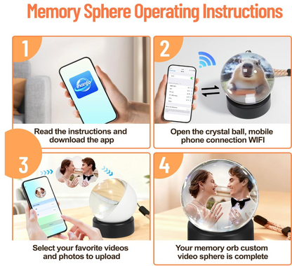 Memory Sphere Ball – Wi-Fi Upload - Photos & Videos