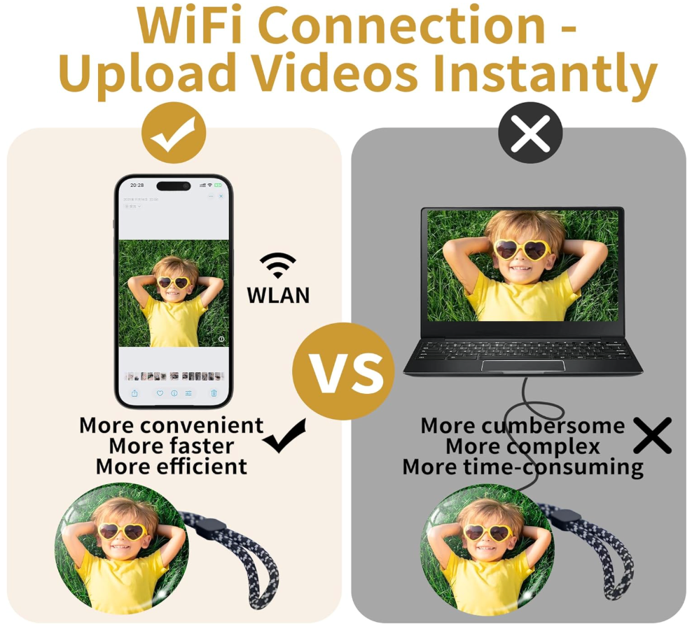 Memory Sphere Ball – Wi-Fi Upload - Photos & Videos