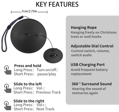 Memory Sphere Ball – Wi-Fi Upload - Photos & Videos