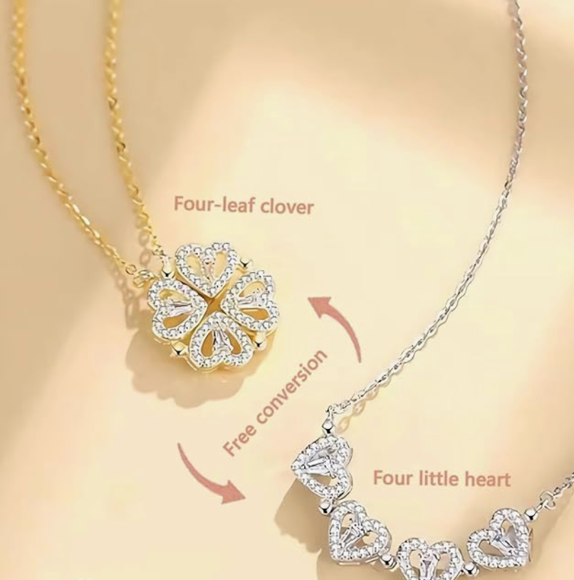 2-in-1 Heart Necklace for Women.