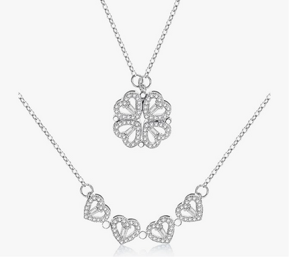 2-in-1 Heart Necklace for Women.