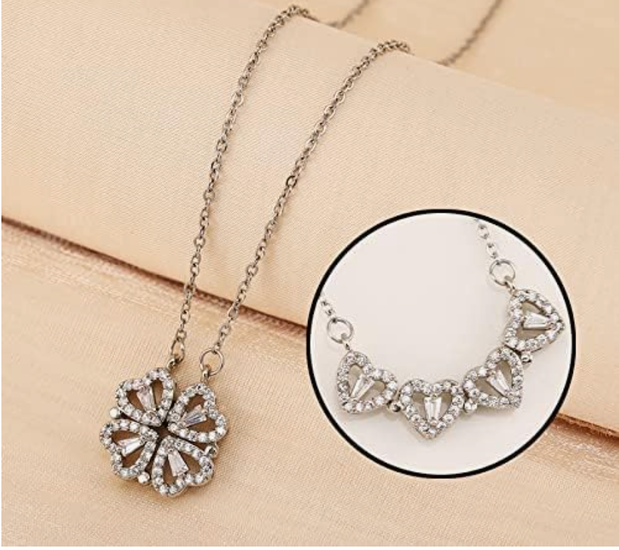 2-in-1 Heart Necklace for Women.