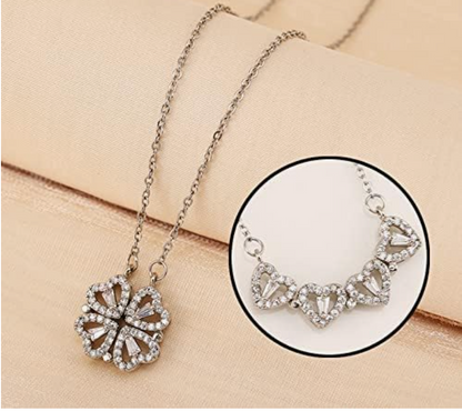 2-in-1 Heart Necklace for Women.