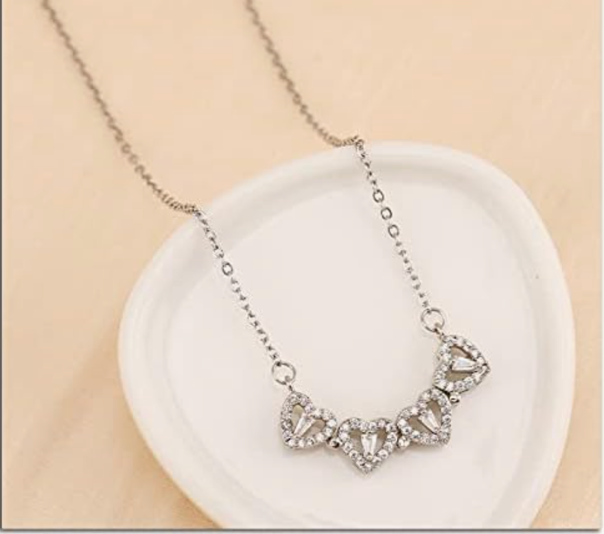 2-in-1 Heart Necklace for Women.