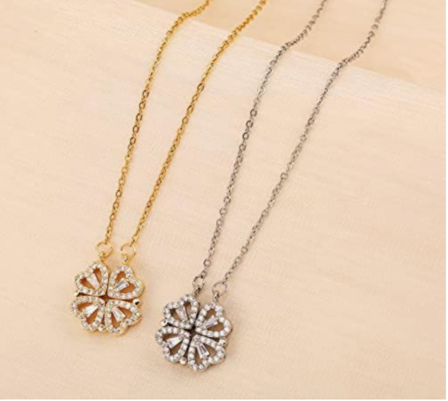 2-in-1 Heart Necklace for Women.