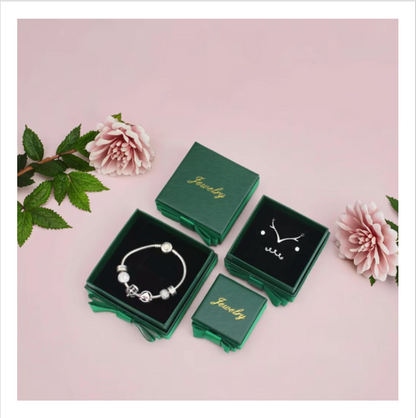 Side bow necklace jewelry box