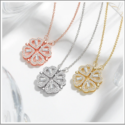 2-in-1 Heart Necklace for Women.