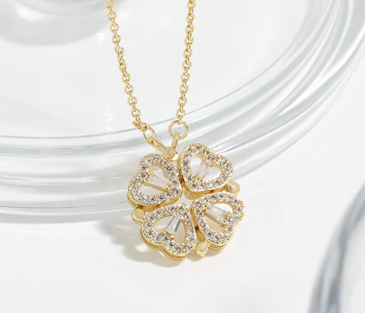 2-in-1 Heart Necklace for Women.