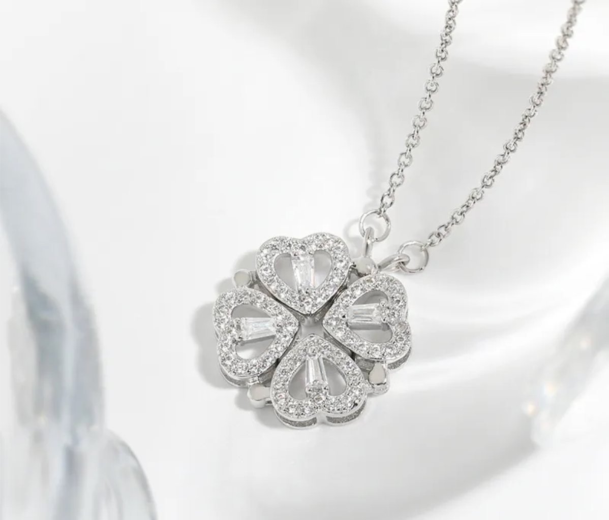 2-in-1 Heart Necklace for Women.