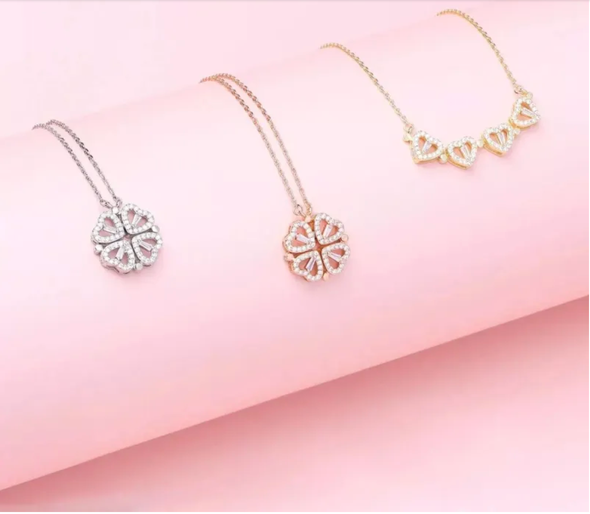 2-in-1 Heart Necklace for Women.