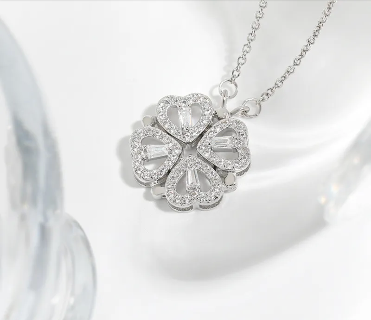 2-in-1 Heart Necklace for Women.