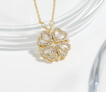 2-in-1 Heart Necklace for Women.