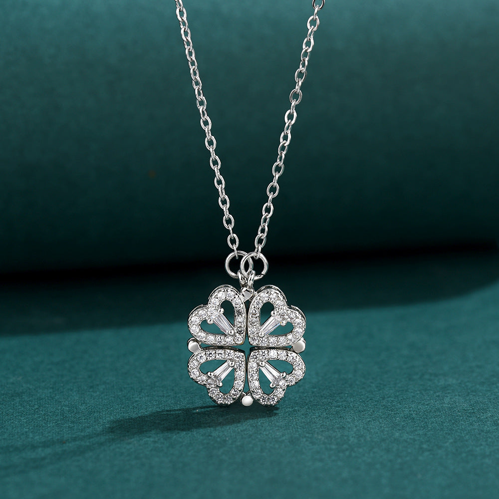 2-in-1 Heart Necklace for Women.