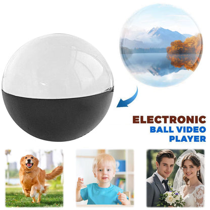 2.7In 3D Memory Orb WIFI Spherical Video Screen Rechargeable Electronic Display Memory Crystal Ball Uploadable Videos & Photos