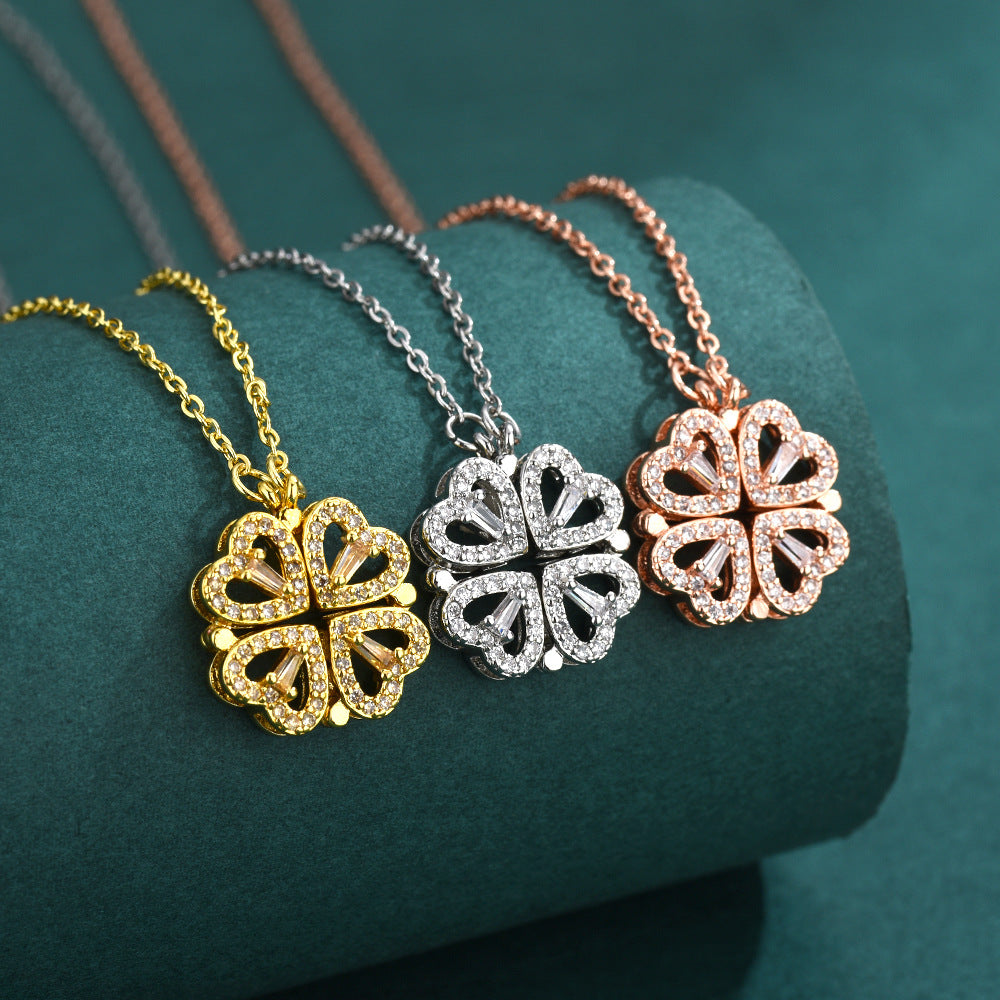 2-in-1 Heart Necklace for Women.